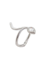 Snake Bracelet Silver Metal Bling Charm Wrap Around Wrist